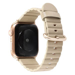 Ersatzarmband mit Schlaufenmuster und Metallschließe, für Apple Watch Series 7 (41 mm), Series 6, SE, Series 5 und Series 4 (40 mm) sowie Series 7 (45 mm), Series 6, SE, Series 5 und Series 4 (44 mm).