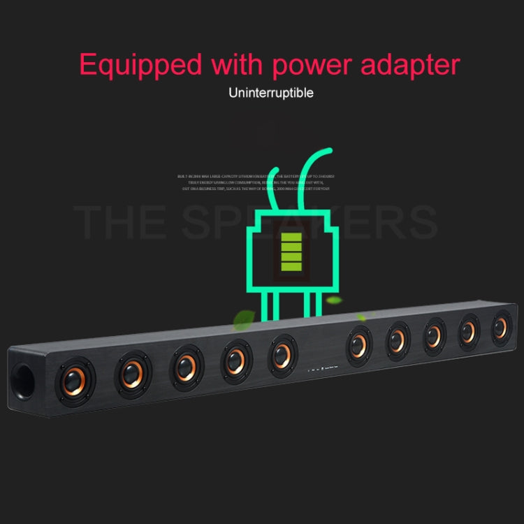 D90 Subwoofer, kabelloser Bluetooth 4.2 Lautsprecher aus Holz mit Fernbedienung, unterstützt TF-Karte & 3,5mm AUX, Koaxial- & Glasfaser- & U-Disk-Anschluss, D90+ Subwoofer