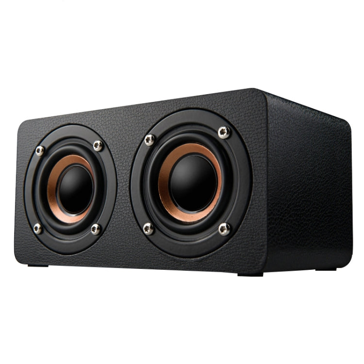 M5 Subwoofer, kabelloser Bluetooth 4.2 Lautsprecher aus Holz, unterstützt TF-Karte & 3,5 mm AUX & FM