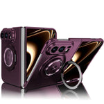 Rotation Holder Foldable Magnetic PC Phone Case, For iPhone Duo