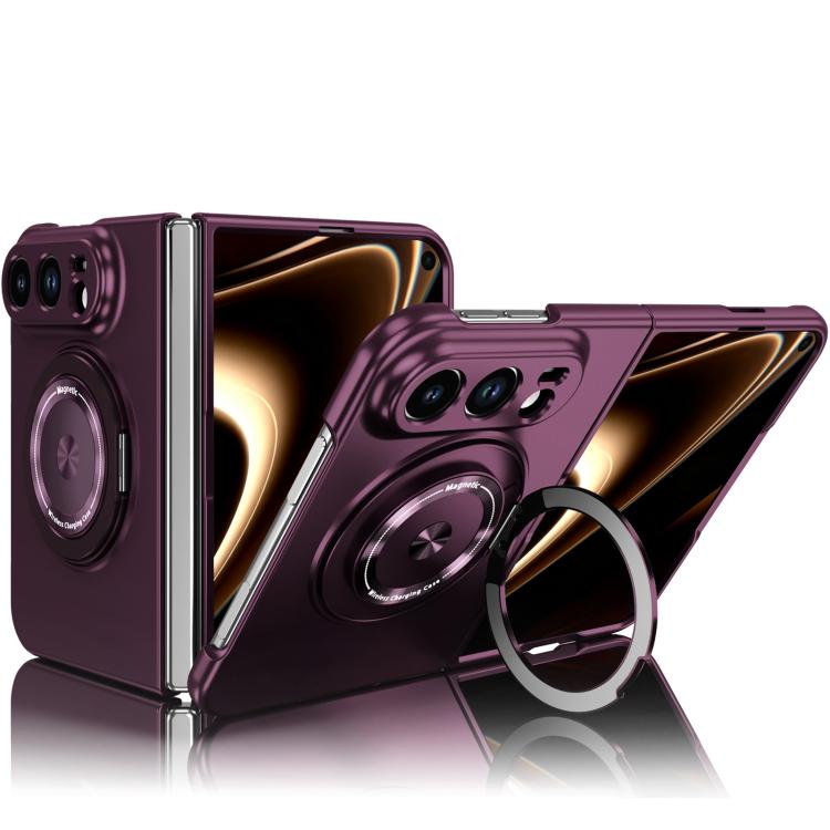 360 Rotation Ring Holder MagSafe Shockproof PC Phone Case, For iPhone Duo
