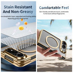 Clear Plated Magnetic Integrated Film Phone Case, For iPhone Duo