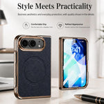 Litchi Texture Magnetic Integrated Film Phone Case, For iPhone Duo
