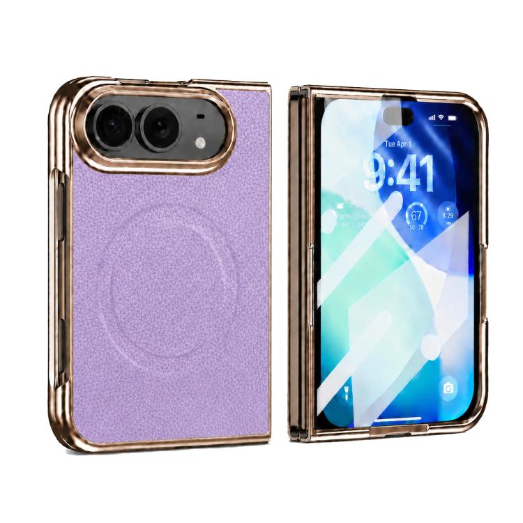 Litchi Texture Magnetic Integrated Film Phone Case, For iPhone Duo