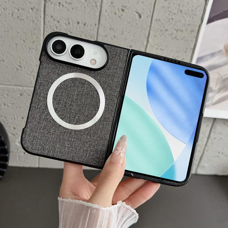 CD Magsafe Magnetic Cloth Texture Phone Case, For iPhone Duo