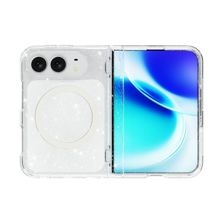Terminator Style Glitter Powder MagSafe Magnetic Phone Case, For iPhone Duo
