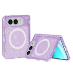 Terminator Style Glitter Powder MagSafe Magnetic Phone Case, For iPhone Duo