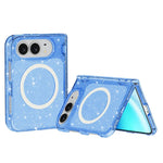 Terminator Style Glitter Powder MagSafe Magnetic Phone Case, For iPhone Duo