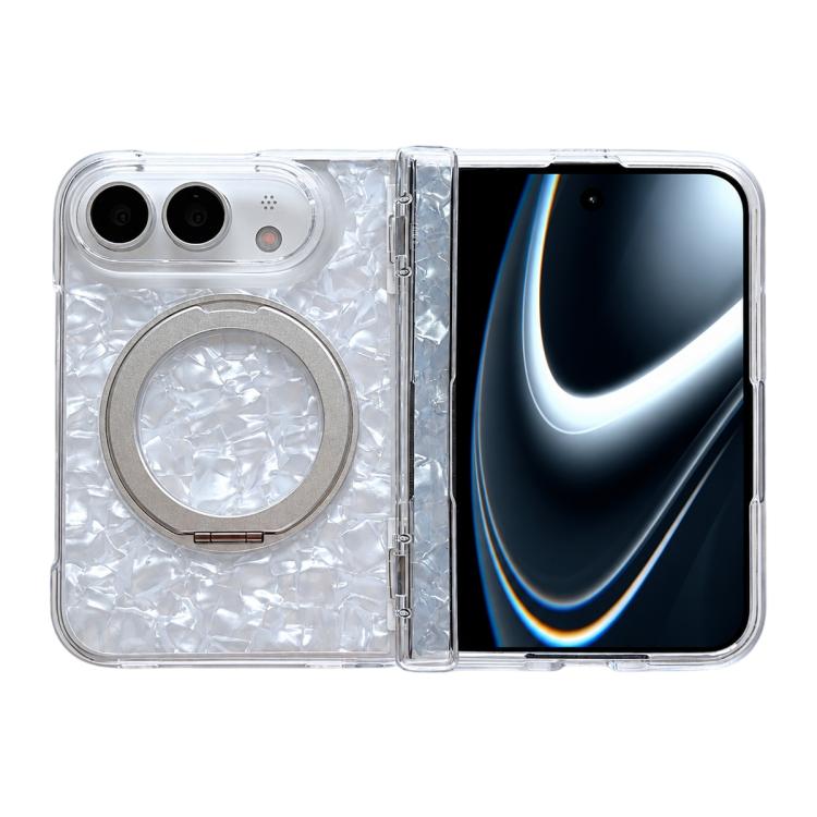 Axial Magnetic Shell Pattern Phone Case with 360 Holder, For iPhone Duo