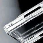 Clear Spring Hinge PC Shockproof Phone Case with Front Cover, For iPhone Duo