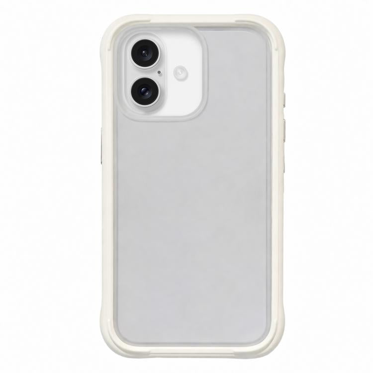 Silicone Frame Bumper Frosted Back Panel Phone Case, For iPhone 16