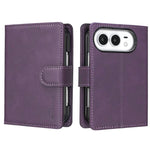 Solid Color Calfskin Texture RFID Vegan Leather Phone Case, For iPhone Duo