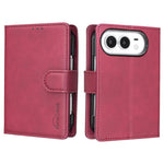 Solid Color Calfskin Texture RFID Vegan Leather Phone Case, For iPhone Duo