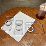Four Corner Shockproof Space Magnetic Phone Case with 360 Degrees Rotating Holder, For iPhone Duo