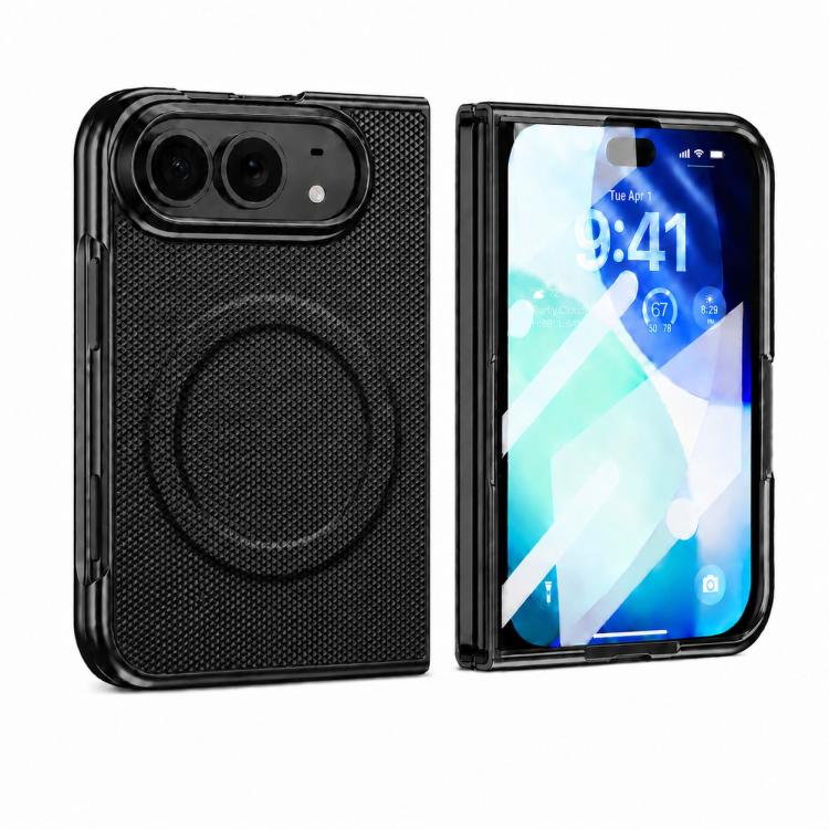 Granular Texture Magnetic Integrated Film Phone Case, For iPhone Duo