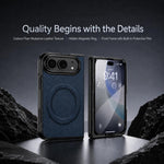 Granular Texture Magnetic Integrated Film Phone Case, For iPhone Duo