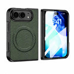 Granular Texture Magnetic Integrated Film Phone Case, For iPhone Duo