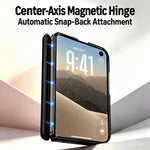 Dual Axis Liquid Silicone Wave Magnetic Phone Case, For iPhone Duo