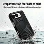 Dual Axis Liquid Silicone Wave Magnetic Phone Case, For iPhone Duo