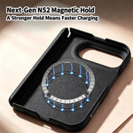 Dual Axis Liquid Silicone Wave Magnetic Phone Case, For iPhone Duo