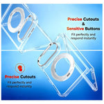 Rotating Holder Magnetic Transparent Phone Case, For iPhone Duo