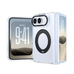 Rotating Holder Magnetic Transparent Phone Case, For iPhone Duo