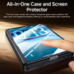 Spray-Coated Spring Hinge Integrated Film Phone Case, For iPhone Duo