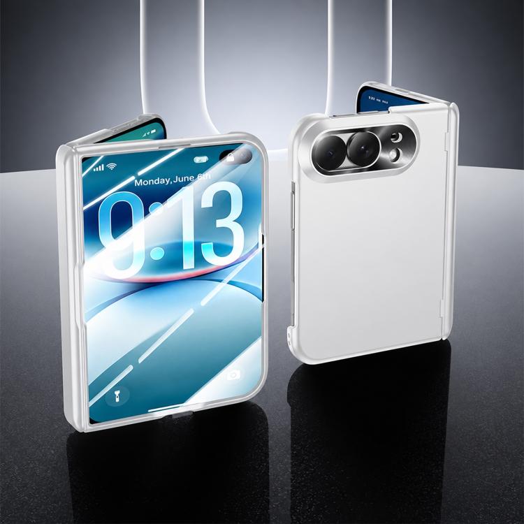 Spray-Coated Spring Hinge Integrated Film Phone Case, For iPhone Duo