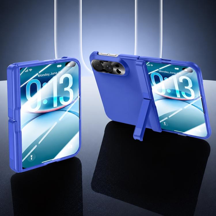 Spray-Coated Spring Hinge Holder Integrated Film Phone Case, For iPhone Duo