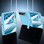 Spray-Coated Spring Hinge Holder Integrated Film Phone Case, For iPhone Duo