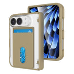 Magnetic Hinge Shockproof Phone Case with Card Slort, For iPhone Duo