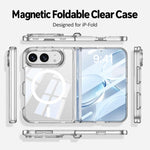GKK Integrated Magnetic Folding Hinge Transparent Phone Case, For iPhone Duo
