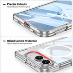 GKK Integrated Magnetic Folding Hinge Transparent Phone Case, For iPhone Duo