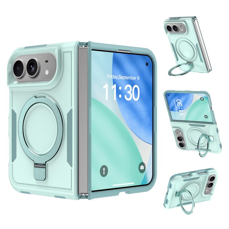 Shockproof Protective TPU Hybrid PC Ring Holder Magnetic Phone Case, For iPhone Duo