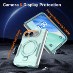 Shockproof Protective TPU Hybrid PC Ring Holder Magnetic Phone Case, For iPhone Duo