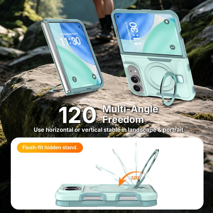 Shockproof Protective TPU Hybrid PC Ring Holder Magnetic Phone Case, For iPhone Duo