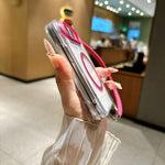 Side Buckle Hinge Magnetic Phone Case with Strap, For iPhone Duo