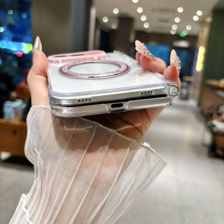 Side Buckle Hinge Rotating Holder Magnetic Phone Case, For iPhone Duo