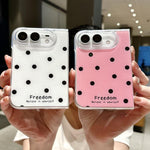Glitter Powder Dots Pattern Phone Case, For iPhone Duo