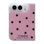 Glitter Powder Dots Pattern Phone Case, For iPhone Duo