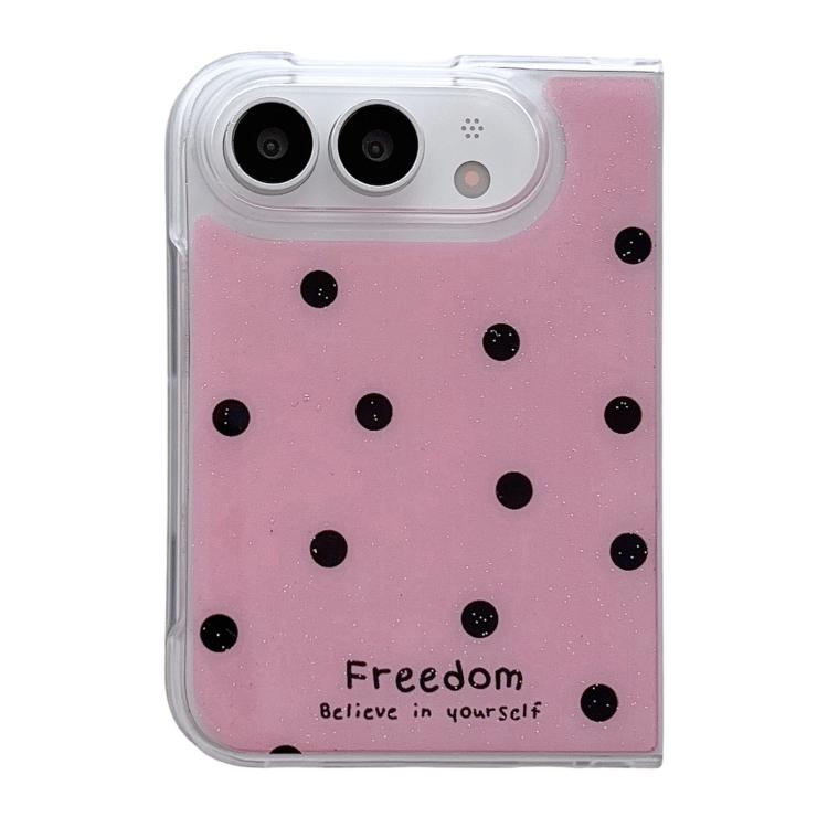 Glitter Powder Dots Pattern Phone Case, For iPhone Duo