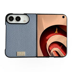 Braided Leather Texture PC Phone Case, For iPhone Duo