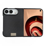 Braided Leather Texture PC Phone Case, For iPhone Duo