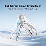 GKK Magnetic Clear Foldable Hinge Phone Case, For iPhone Duo
