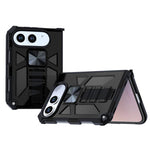 Shockproof TPU + PC Phone Case with Holder, For iPhone Duo