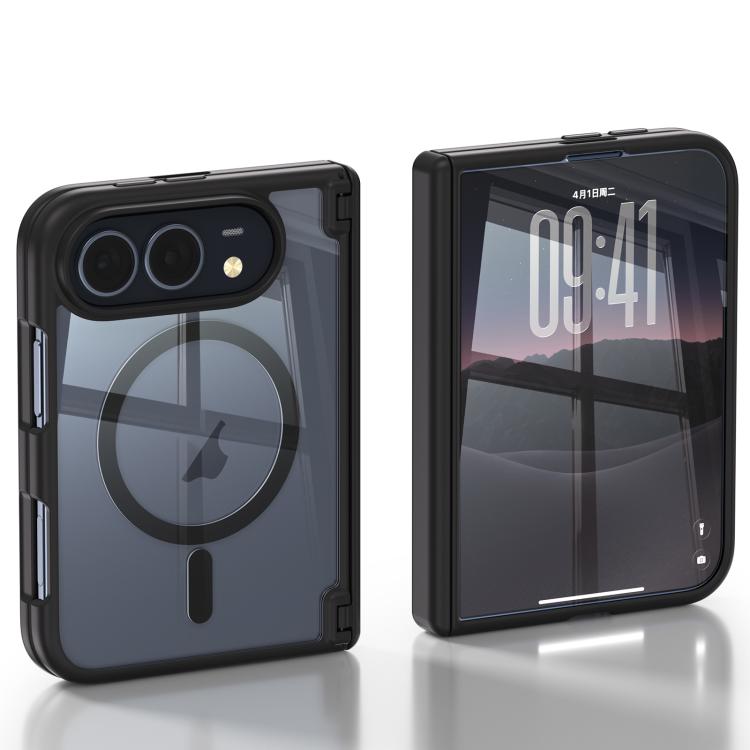 Spring Hinge Magnetic Integrated Film Phone Case, For iPhone Duo