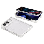 Dual-Hinge Magnetic Frosted PC Phone Case, For iPhone Duo