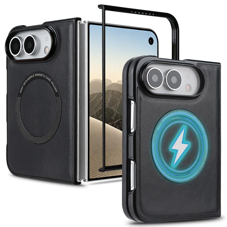 Folding Magnetic PU Phone Case, For iPhone Duo