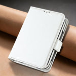 Solid Color Multifunctional Folding Leather Phone Case, For iPhone  Duo