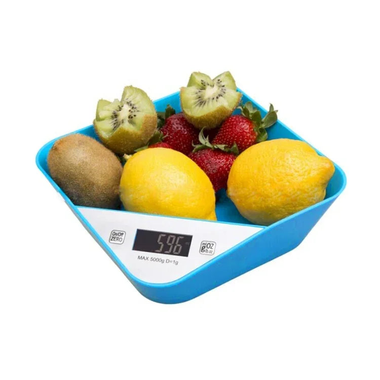 5000g x 1g Schalenförmige LED-Küchenwaage, 5000g x 1g